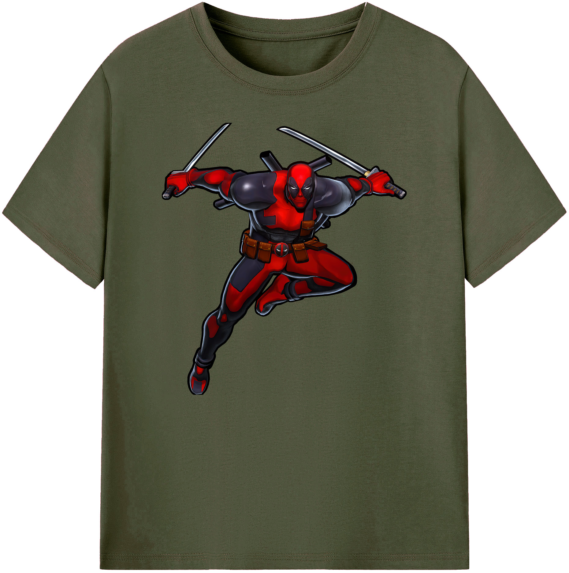 （画像用） Deadpool デッドプール 綿100％ メンズ半袖Tシャツ｜肌触りやわらか＆通気性